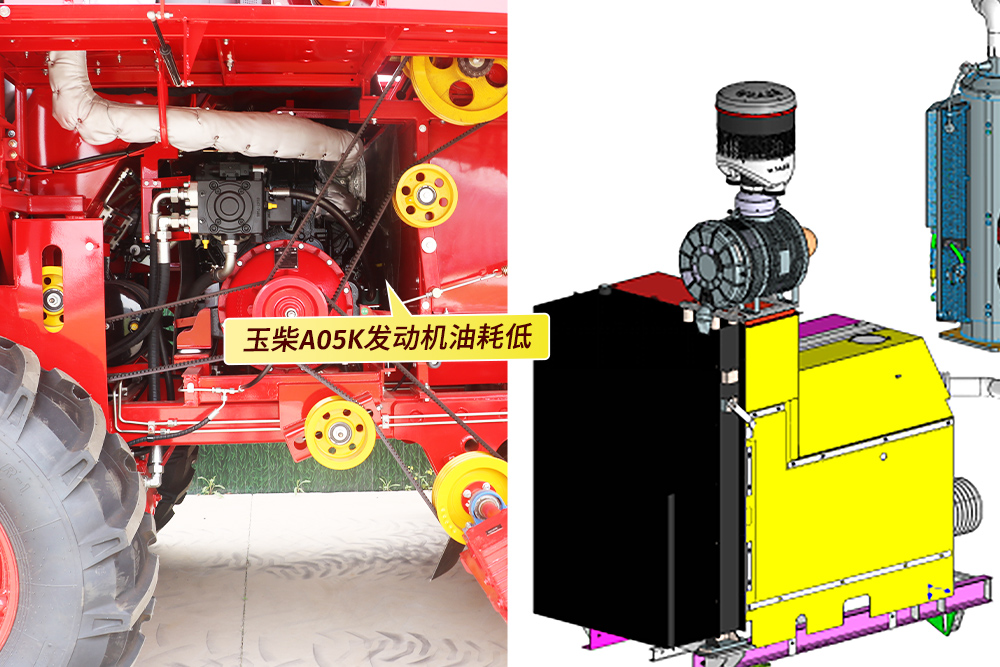 搭载玉柴A05K排量国四220马力四缸变频发动机