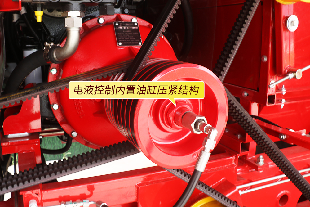采用电液控制内置油缸压紧结构主离合
